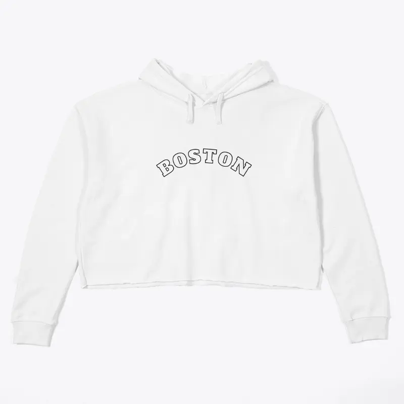 "Boston"  Cropped Sweatshirt